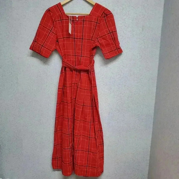 Love + Harmony Red Plaid Dress NWT size S - Picture 2 of 4